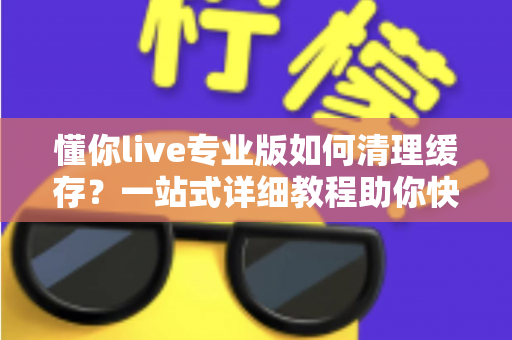 懂你live专业版如何清理缓存？一站式详细教程助你快速释放存储空间、提升直播流畅度
