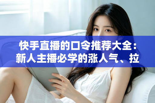 快手直播的口令推荐大全:新人主播必学的涨人气、拉互动话术指南 快手直播的口令推荐大全:新人主播必学的涨人气、拉互动话术指南