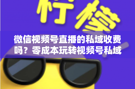 微信视频号直播的私域收费吗？零成本玩转视频号私域流量的完整指南