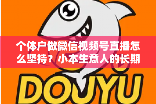 个体户做微信视频号直播怎么坚持？小本生意人的长期直播生存指南与实操心得