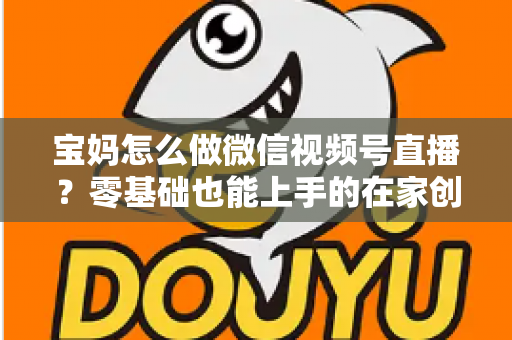 宝妈怎么做微信视频号直播？零基础也能上手的在家创业指南