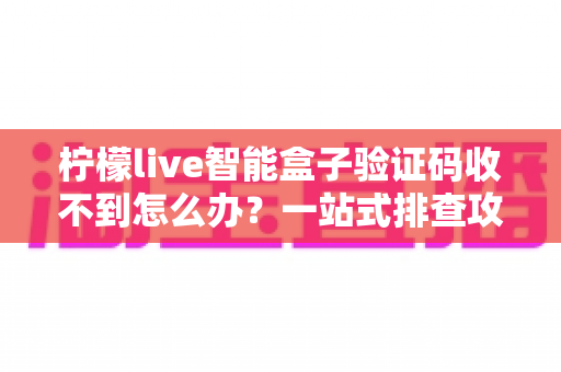 柠檬live智能盒子验证码收不到怎么办？一站式排查攻略与高效解决方案全解析