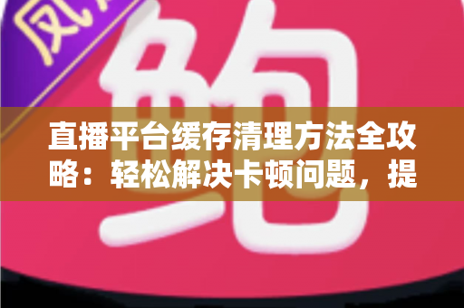 直播平台缓存清理方法全攻略：轻松解决卡顿问题，提升观看体验的实用指南